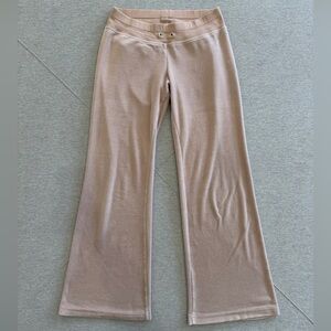 Bebe Beige Flare Lounge Pants